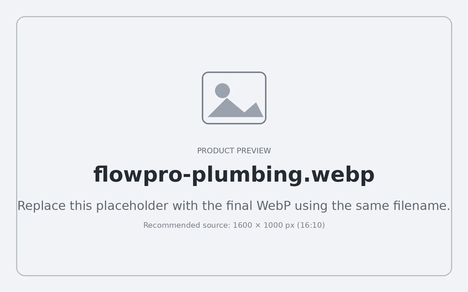 Plumber repairing bathroom plumbing for the FlowPro Plumbing template