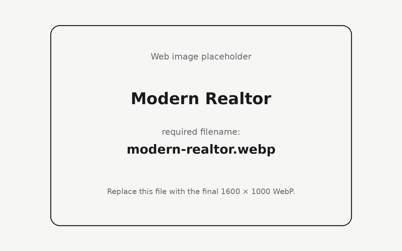 Modern Realtor landing page template preview