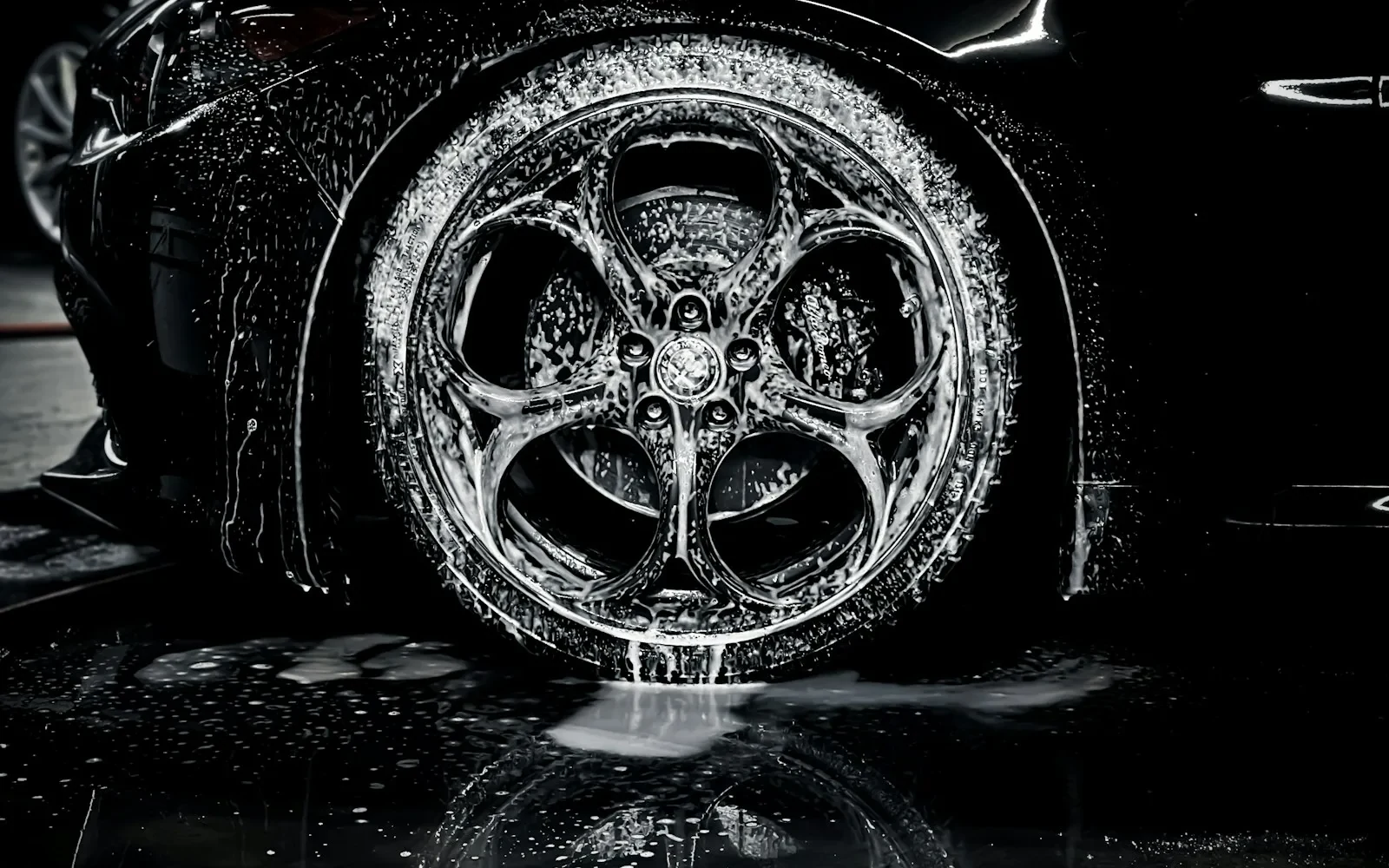 Detailed wheel and tire