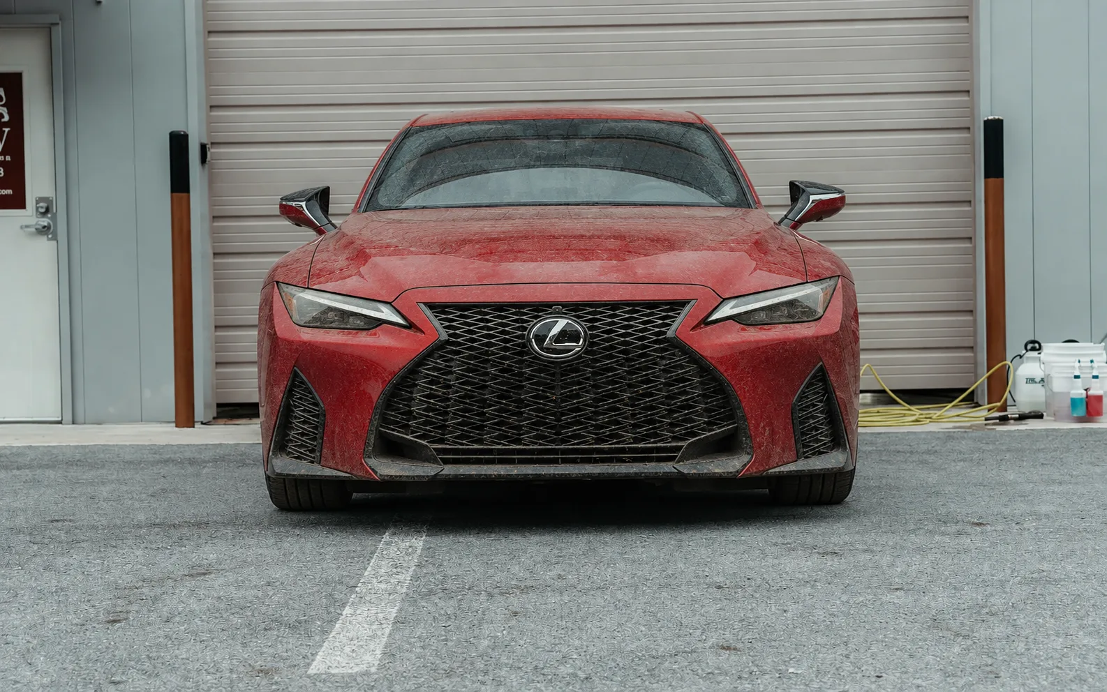Vehicle paint before detailing